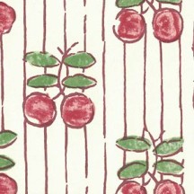 Red Plums Stamped Italian Print Paper ~ Rossi Italy